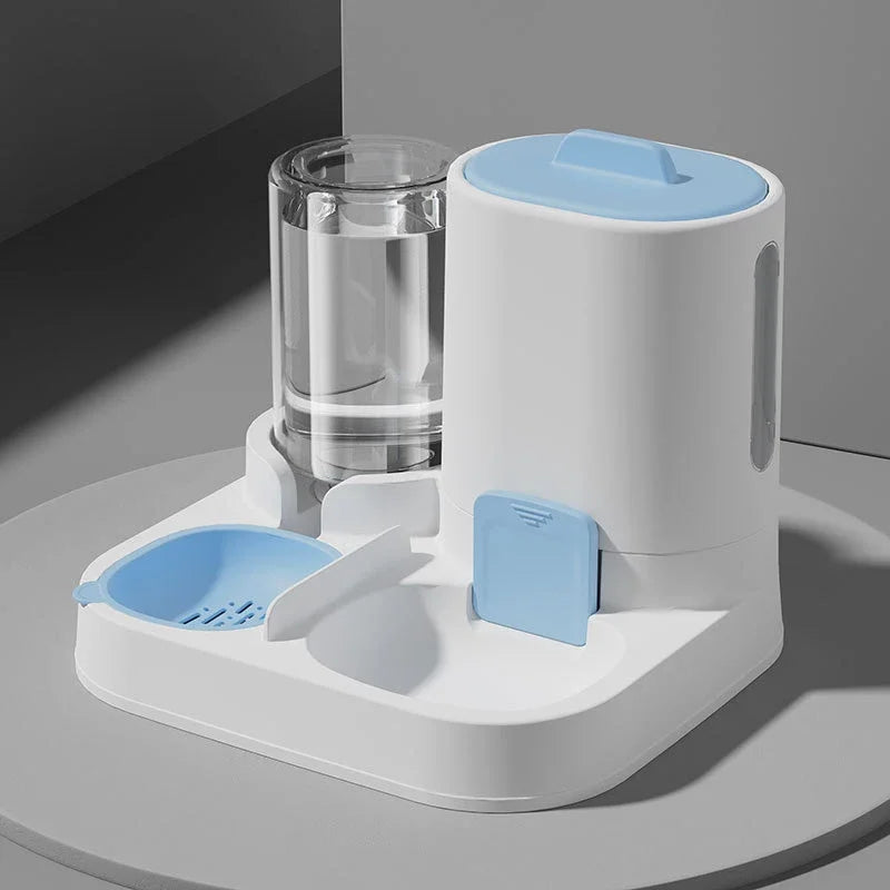 2-in-1 Pet Feeding & Water Bowl — Large Capacity for Cats and Dogs