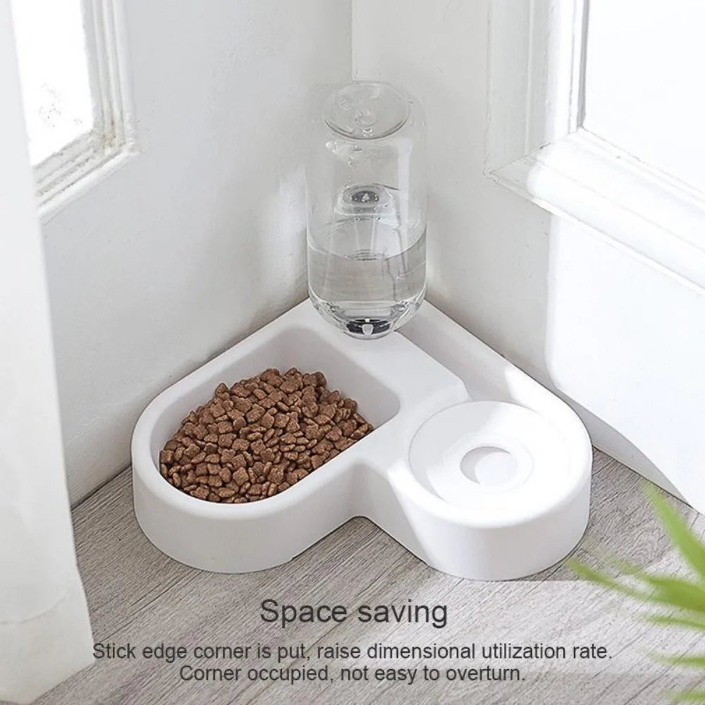 500ml Automatic Gravity Pet Feeder — Food & Water Bowl for Cats and Dogs