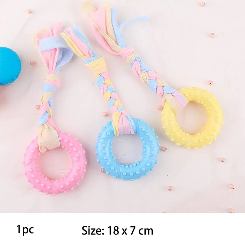 ToughChew™ TPR Dog Chew Toy – Durable Dental Toy for Small Dogs
