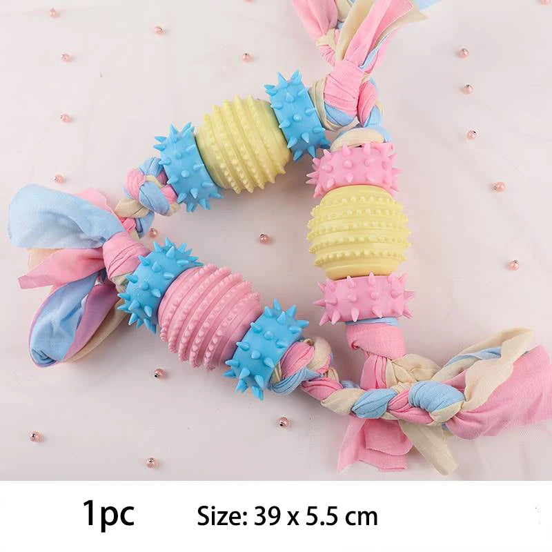 ToughChew™ TPR Dog Chew Toy – Durable Dental Toy for Small Dogs