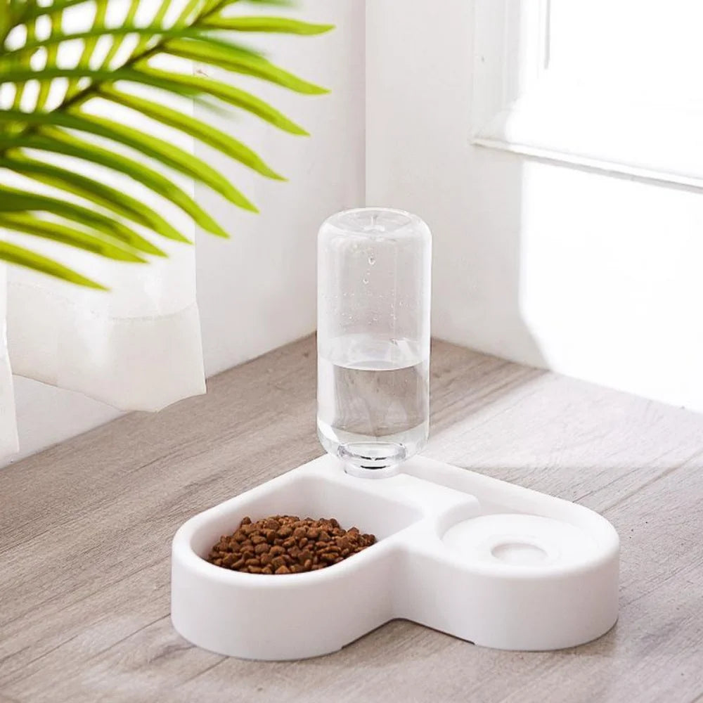 500ml Automatic Gravity Pet Feeder — Food & Water Bowl for Cats and Dogs