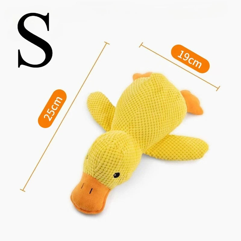 QuackBuddy™ Plush Duck Dog Toy – Squeaky Durable Chew Toy for Dogs