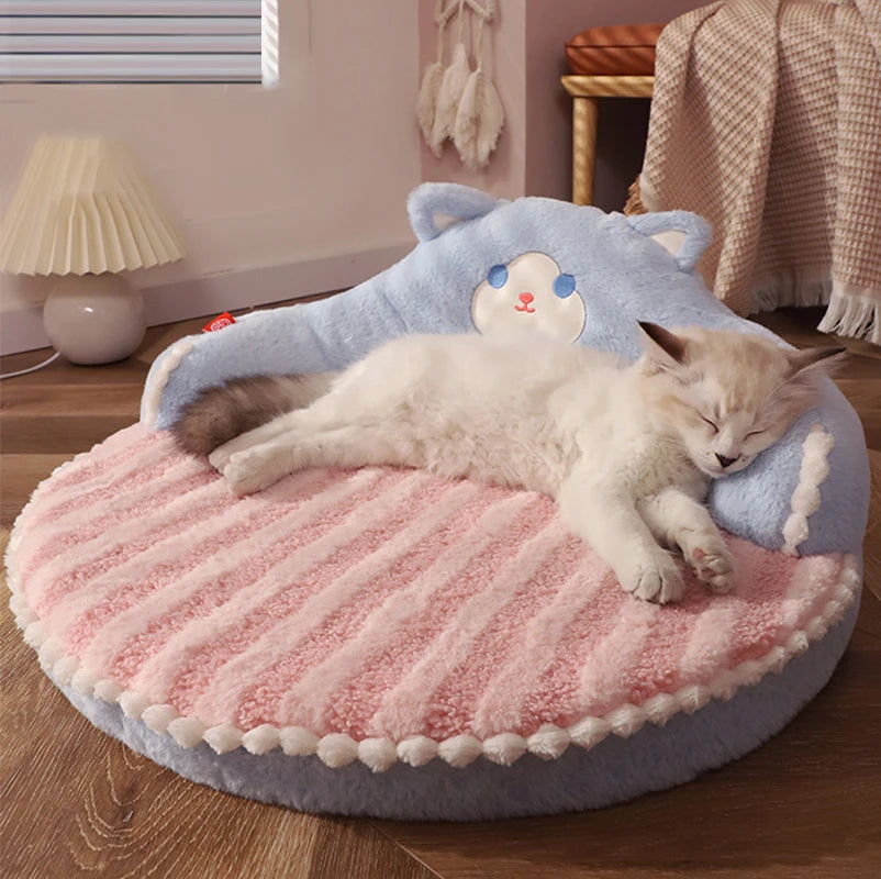DreamPaws™ Plush Pet Cushion Bed – Soft Washable Mat for Cats & Small Dogs