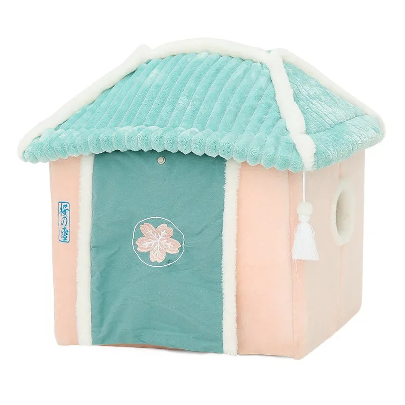 SnuggleHaven™ Premium Cat Cave Bed – Cozy Indoor House for Cats & Small Pets