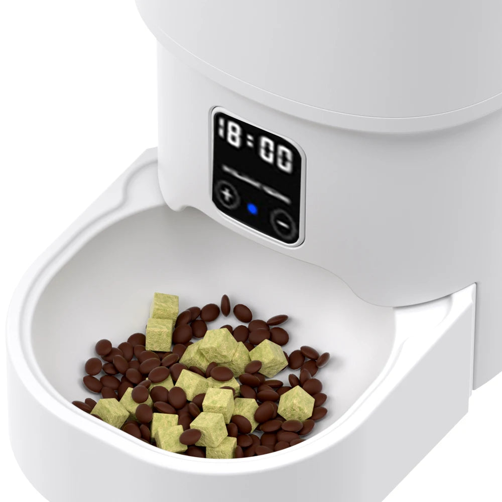 4L Smart Auto Pet Feeder — WiFi App Control & Timer for Cats and Dogs