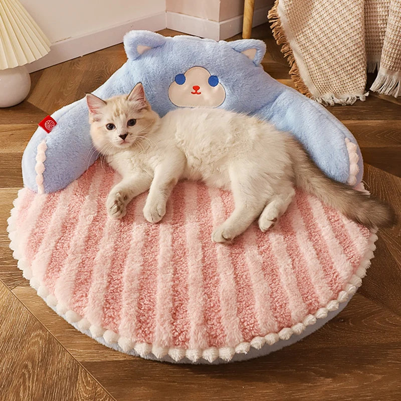 DreamPaws™ Plush Pet Cushion Bed – Soft Washable Mat for Cats & Small Dogs