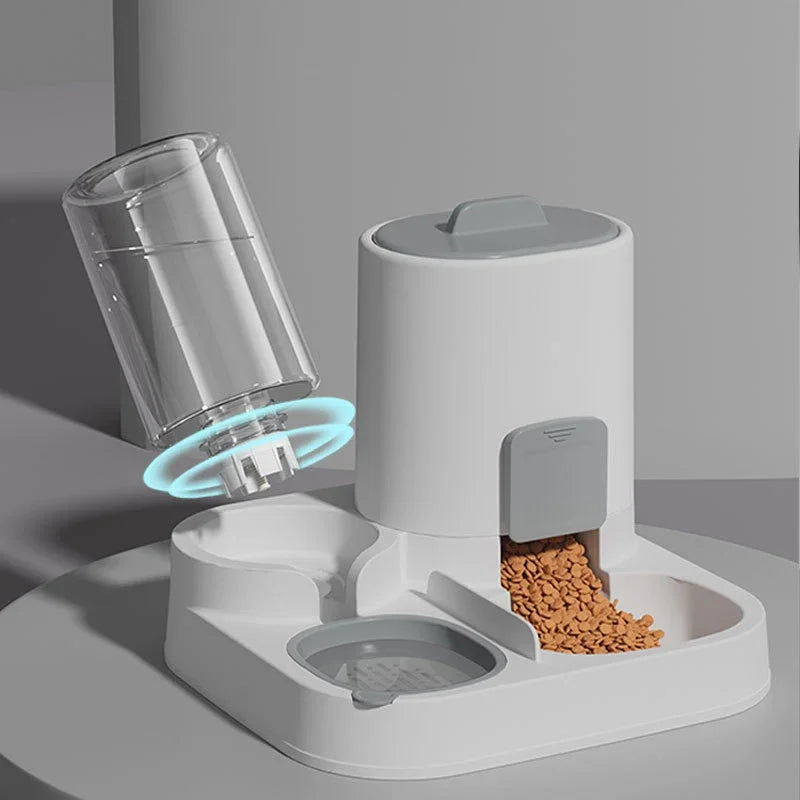 2-in-1 Pet Feeding & Water Bowl — Large Capacity for Cats and Dogs