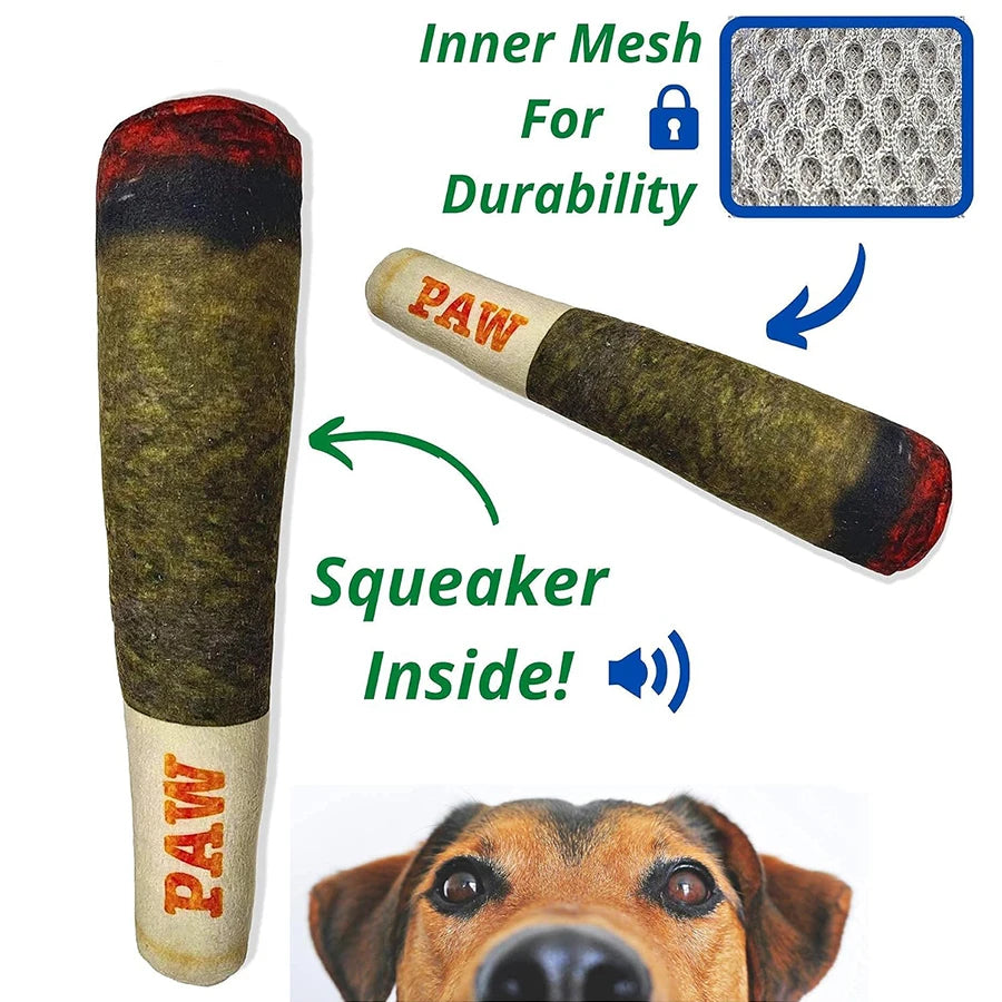 SnuggleBone™ Plush Squeaky Dog Toy – Soft Interactive Toy for Dogs