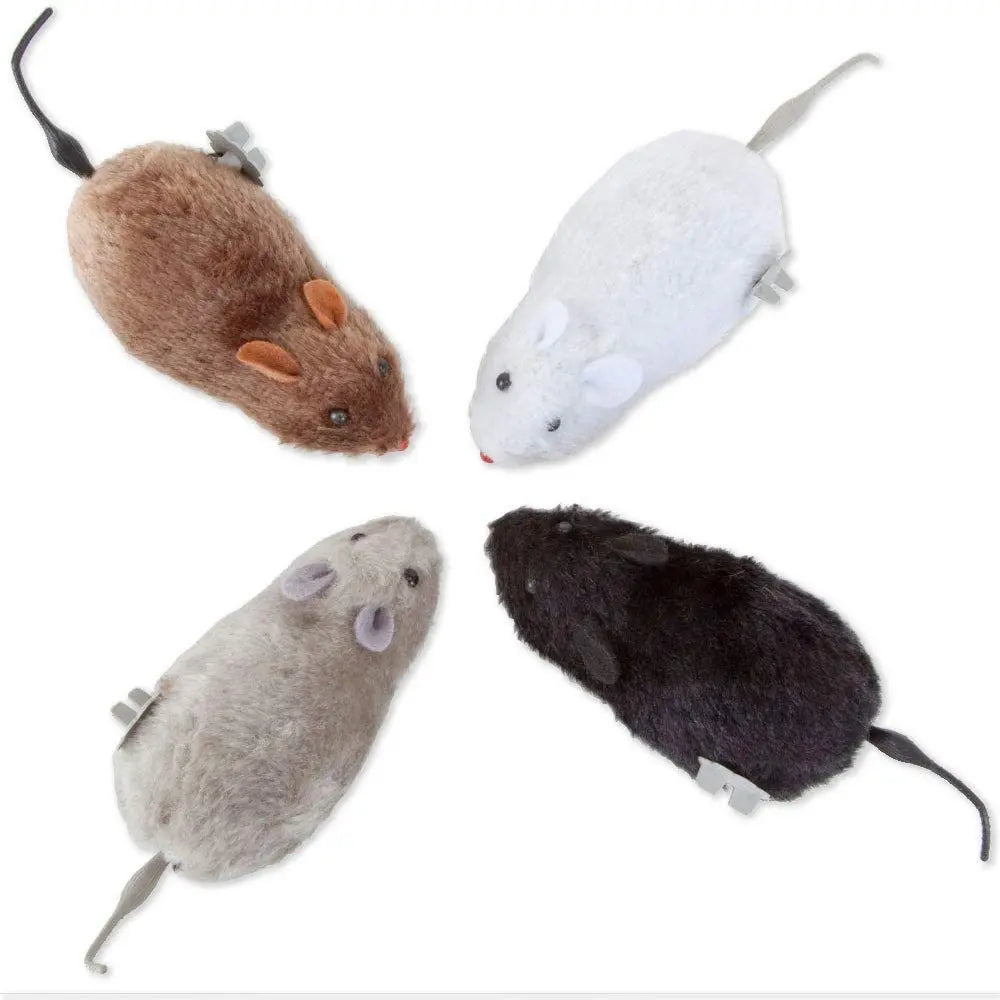 SneakyMouse™ Interactive Plush Mouse Toy – Realistic Cat & Dog Chase Toy