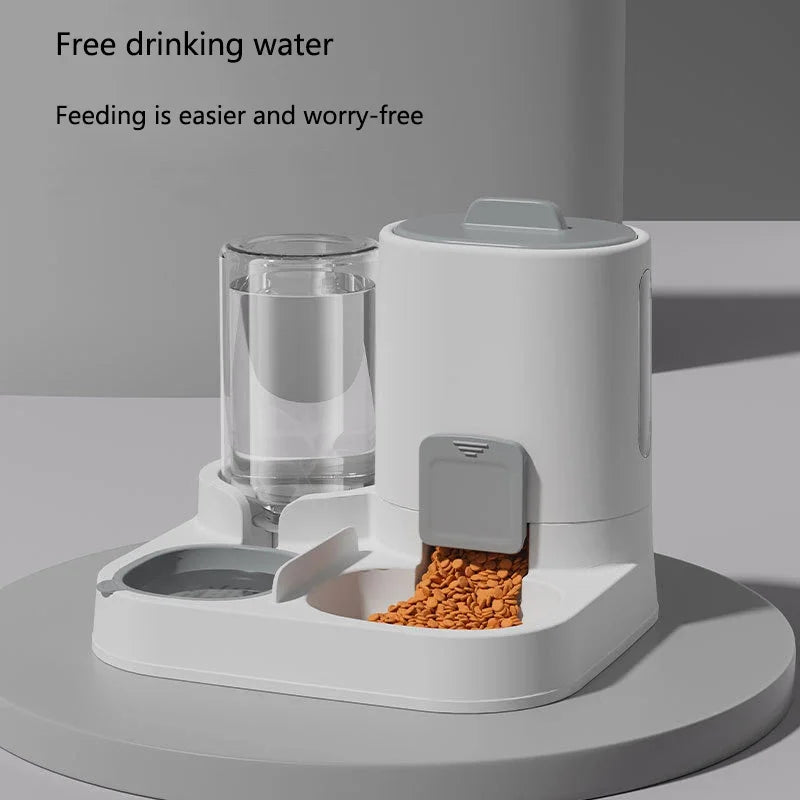 2-in-1 Pet Feeding & Water Bowl — Large Capacity for Cats and Dogs