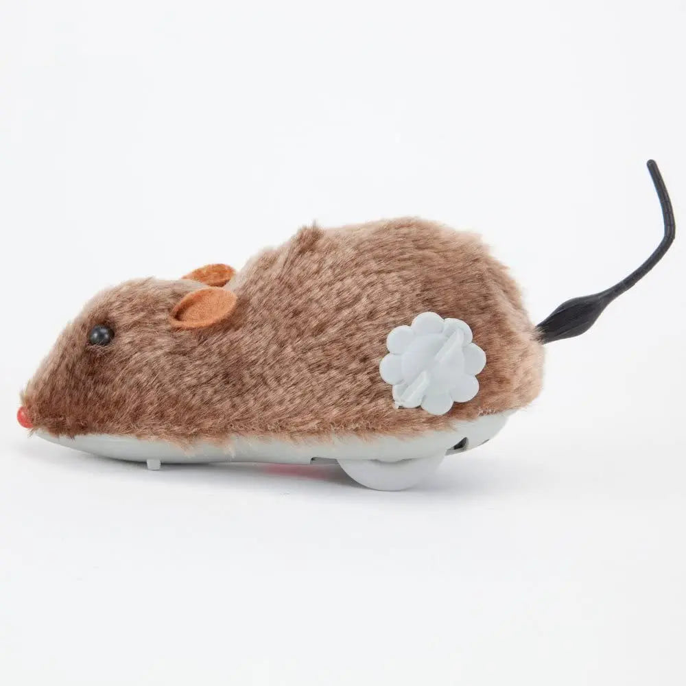 SneakyMouse™ Interactive Plush Mouse Toy – Realistic Cat & Dog Chase Toy