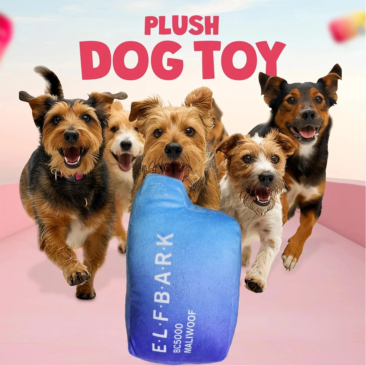 Funny Dog Toys with Squeaker - Funny Cute Parody Dog Toys - Puppy and Dog Toys for Small, Medium and Large Dogs