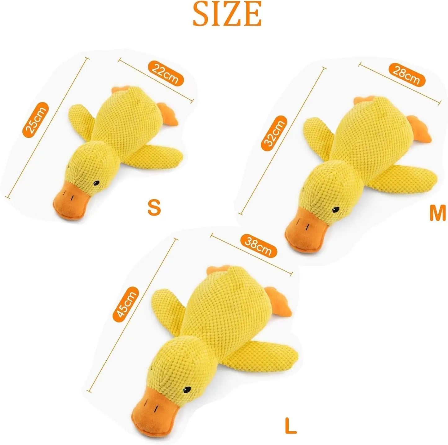 QuackBuddy™ Plush Duck Dog Toy – Squeaky Durable Chew Toy for Dogs