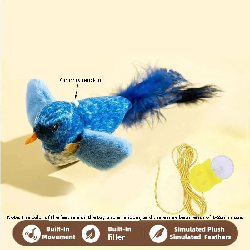 ChirpyBird™ Interactive Cat Toy – Realistic Bird Sound Teaser for Indoor Cats