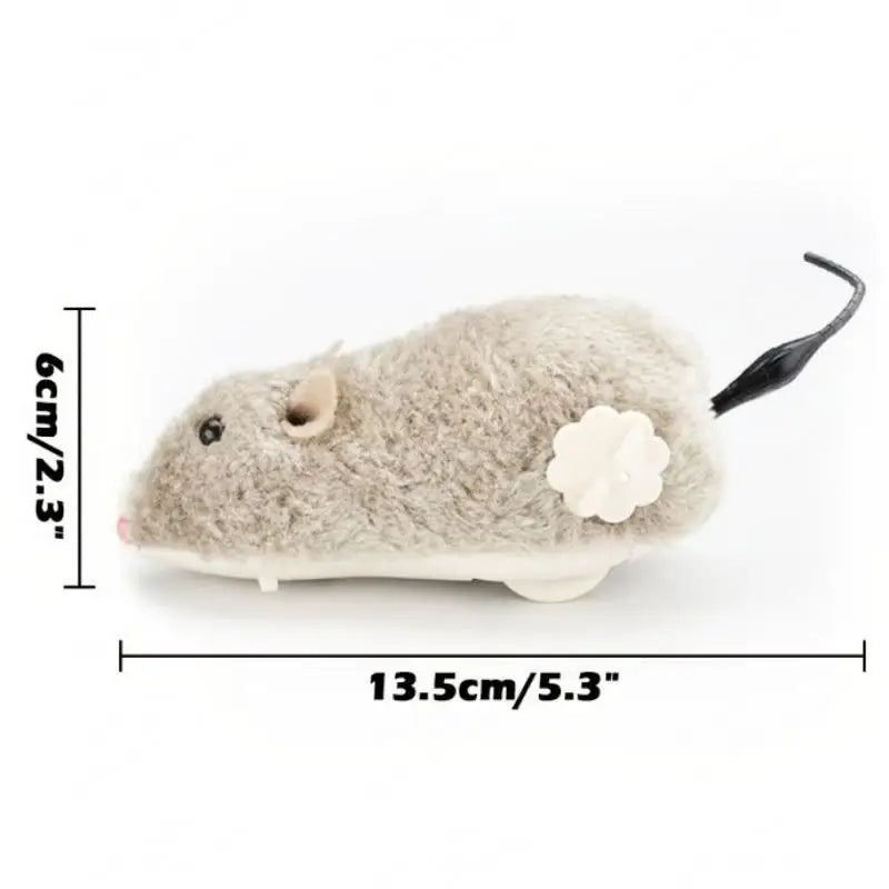 SneakyMouse™ Interactive Plush Mouse Toy – Realistic Cat & Dog Chase Toy