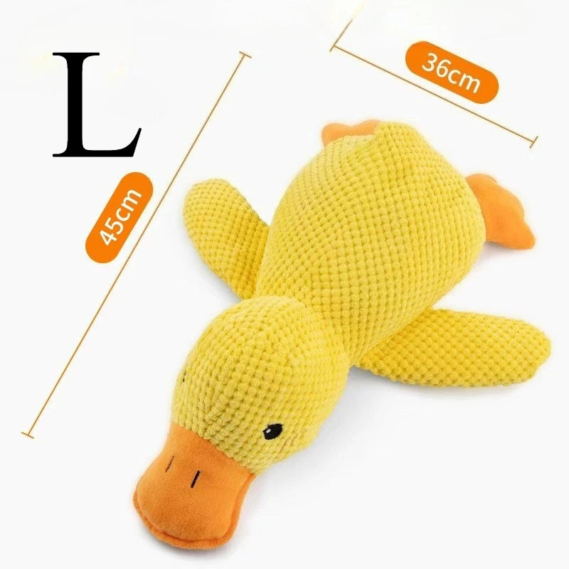 QuackBuddy™ Plush Duck Dog Toy – Squeaky Durable Chew Toy for Dogs