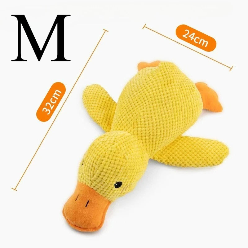 QuackBuddy™ Plush Duck Dog Toy – Squeaky Durable Chew Toy for Dogs