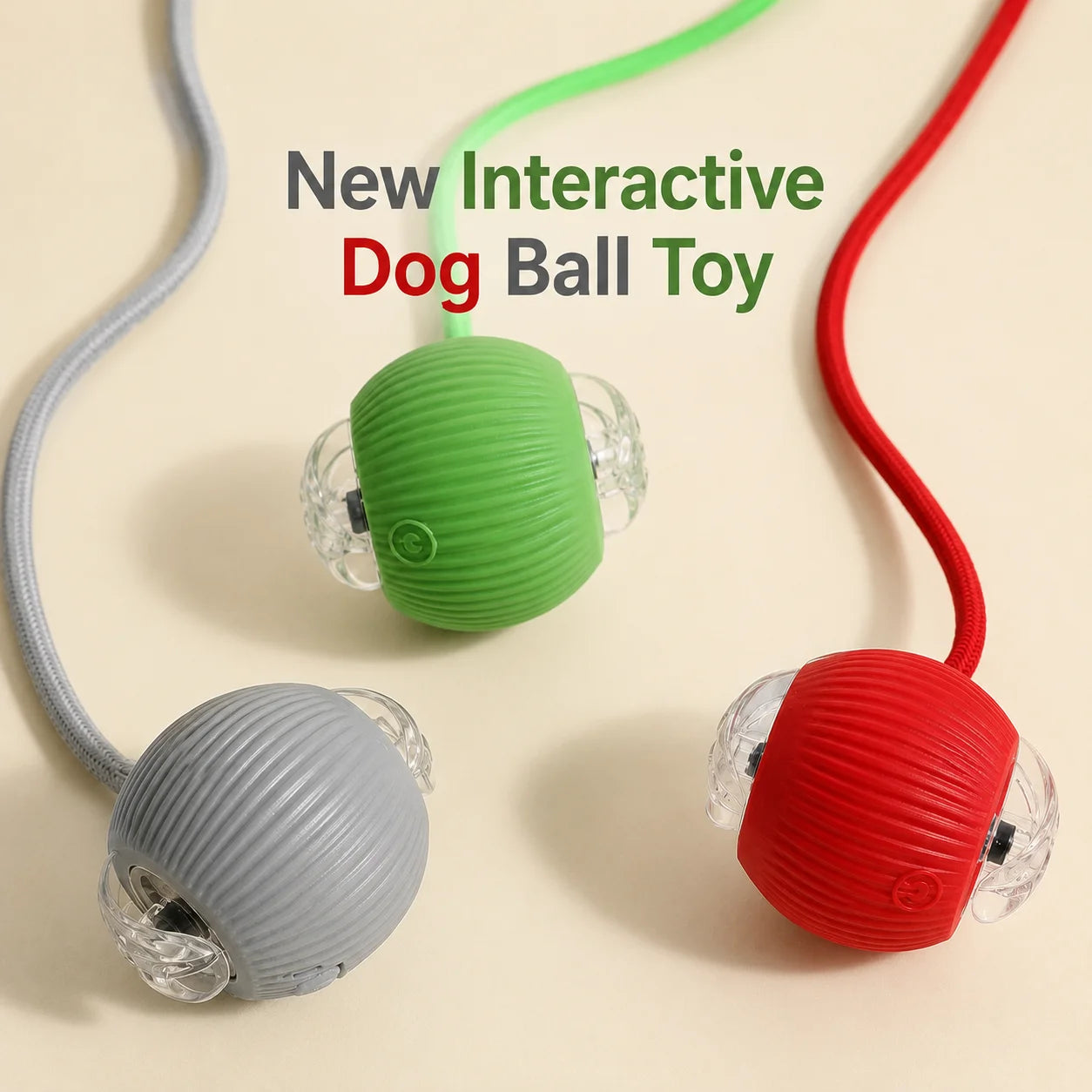 SmartRoll™ Interactive Dog Ball – Automatic Rechargeable Rolling Toy