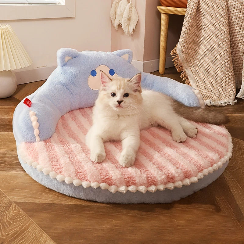 DreamPaws™ Plush Pet Cushion Bed – Soft Washable Mat for Cats & Small Dogs